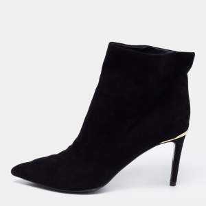 Louis Vuitton Black Suede Ankle Boots Size 37