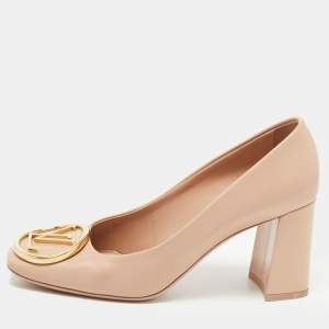 Louis Vuitton Beige Patent Leather Madeleine Pumps Size 37.5