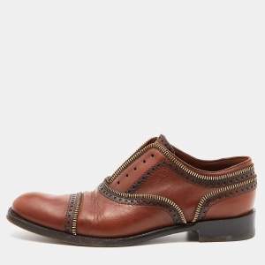 Louis Vuitton Brown Leather Tomboy Richelieu Oxfords Size 38