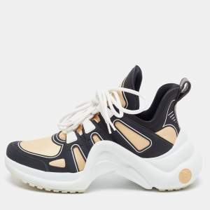 Louis Vuitton Brown/Black Nylon and Leather Archlight Sneakers Size 39