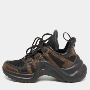 Louis Vuitton Brown Monogram Canvas and Mesh Archlight Sneakers Size 37.5