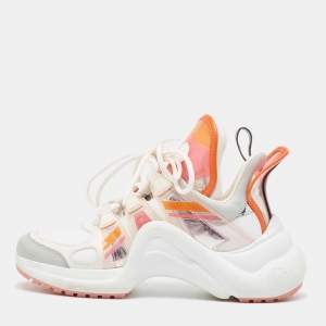 Louis Vuitton Multicolor Leather and Nylon Archlight Sneakers Size 37