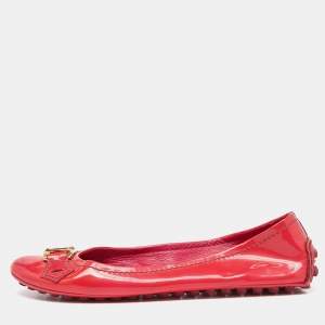 Louis Vuitton Pink Patent Leather Ballet Flats Size 35.5