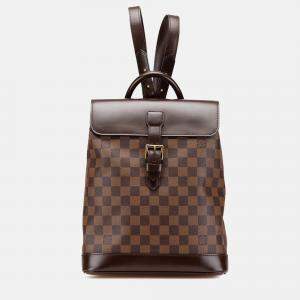 Louis Vuitton Brown Damier Ebene Soho Backpack