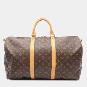 Pre Owned   Louis Vuitton Monogram Keepall Bandouliere 50