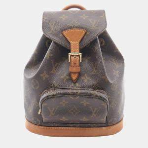 Pre Owned Louis Vuitton Brown Monogram Mini Montsouris Backpack