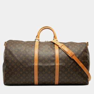 Pre Owned Louis Vuitton Monogram Keepall Bandouliere 60