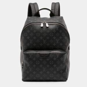 Pre Owned Louis Vuitton Black Monogram Eclipse Discovery Backpack