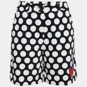Love Moschino Polka Dots Cotton Applique Detail Shorts S