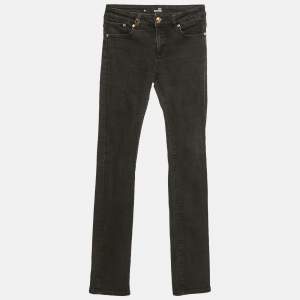 Pre Owned Love Moschino Grey Denim Skinny Jeans S Waist 27"