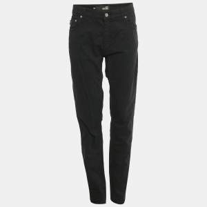 Pre Owned Love Moschino Black Denim Jeans XL Waist 35"