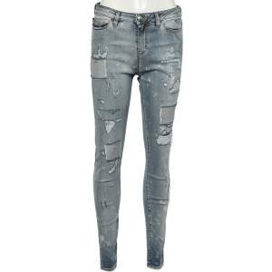 Love Moschino Blue Denim Distressed jeans M