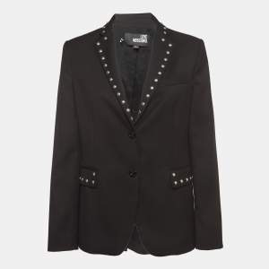 Love Moschino Black Knit Studded Blazer S