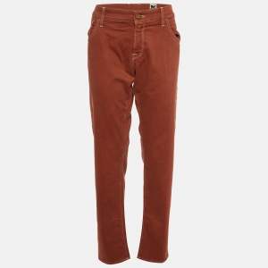M Missoni Denim Brown Cotton Regular Fit Jeans L/Waist 39"