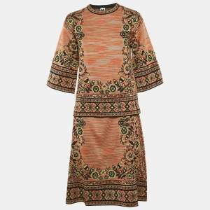 M Missoni Multicolor Patterned Knit Skirt and Top Set M/L