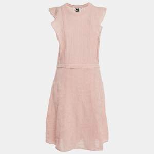 M Missoni Pink Patterned Knit Midi Dress L