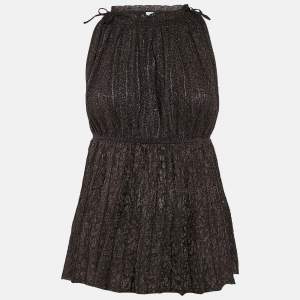 M Missoni Metallic Patterned Lurex Knit Sleeveless Top M