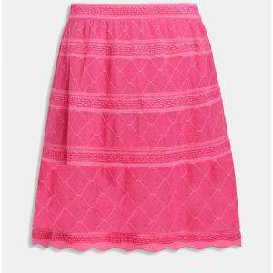 Pre Owned M Missoni Pink Knit Mini Skirt S (IT 40)