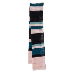 M Missoni Multicolor Striped Lurex Knit Stole