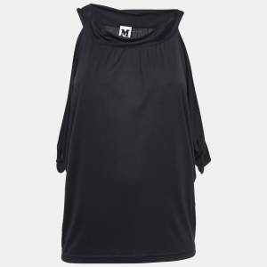 M Missoni Black Jersey Sleeveless Blouse S