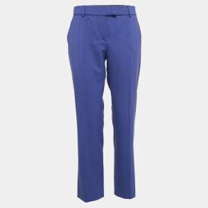M Missoni Purple Gabardine Straight Leg Trousers L
