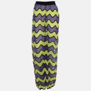M Missoni Multicolor Knit Flare Trouser L