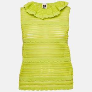 M Missoni Neon Green Knit Top S