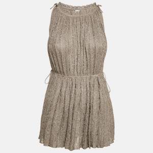 M Missoni Metallic Lurex Knit Sleeveless Top L