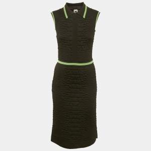 M Missoni Black Textured Knit Sleeveless Midi Dress M