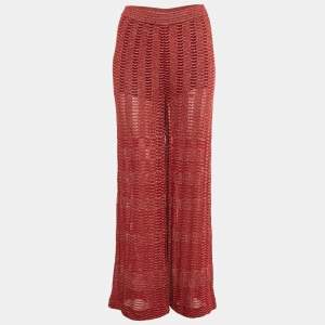 M Missoni Red Lurex Knit Pants M