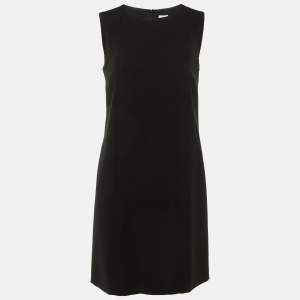 Pre Owned M Missoni Black Crepe Sleeveless Shift Dress S