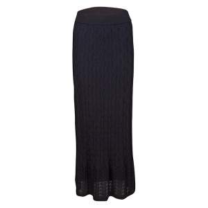 M Missoni Purple Patterned Knit Maxi Skirt M