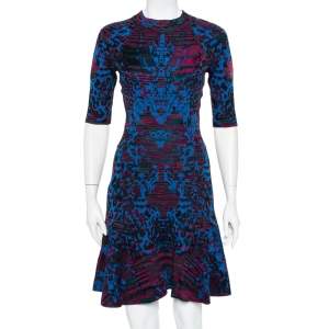 مملوكة مسبقًا فستان أم ميزوني قصة تريكو صوف متعدد الألوان مقاس متوسط