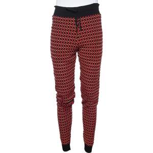 Pre Owned M Missoni Multicolor Patterned Knit Joggers M