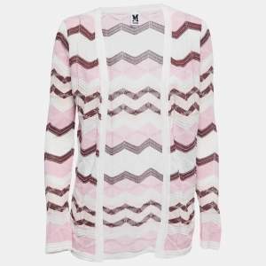 M Missoni Multicolor Patterned Knit Full Sleeve Shrug S