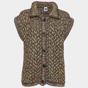 Pre Owned M Missoni Multicolor Lurex Knit Sleeveless Sweater S