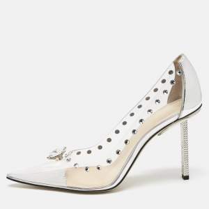 Mach & Mach Transparent PVC and Leather Diamond Dreams Pumps Size 39