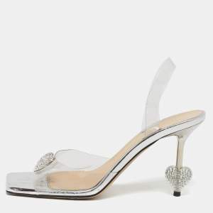 مملوكة مسبقًا Mach & Mach Star Size 38 Transparent PVC Slide Sandals