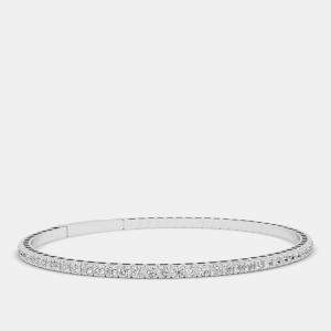 14K Flex 6.5" Lab Grown Diamond Bangle (2.00 Ctw)