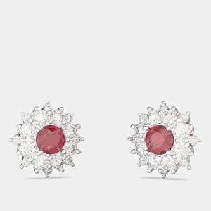 925 Sterling Silver Flower Color & Lab Grown Diamond Stud Earrings