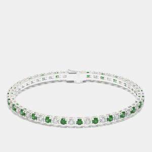 925 Sterling Silver Tennis Color & Lab Grown Diamond Bracelet