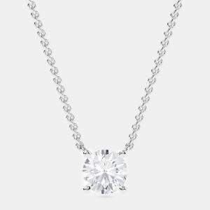14K Solitaire Four Prong Pendant (0.80 Ctw)