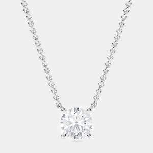 14K Solitaire Four Prong Pendant (1/3 Ctw)