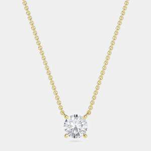 Pre Owned 14K Solitaire Four Prong Pendant (1/3 Ctw)