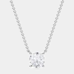 14K Solitaire Four Prong Pendant (1.25 Ctw)