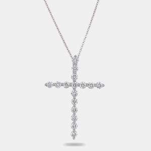 14K Cross Pendant (2ctw)