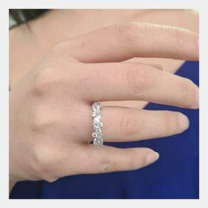 14K Yellow Gold Fancy Lab Grown Band (1 3/4 ctw) US 7