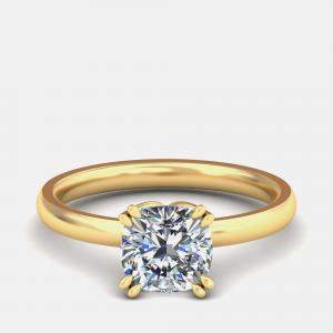 مملوكة مسبقًا 14K Cushion Solitaire Ring (1.5 ctw) US 7