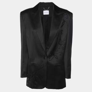 Magda Butrym Black Silk and Wool Blazer S