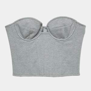Magda Butrym Grey Jersey Corset Top S